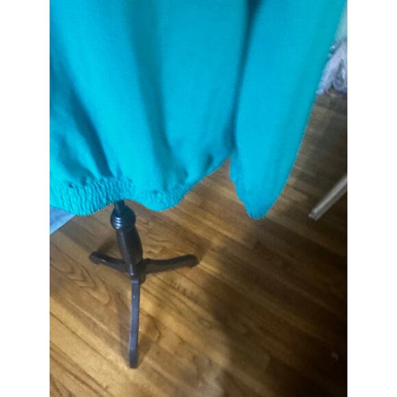 Teddi Vintage Turquoise Lightweight Windbreaker – Retro 80s Style - Picture 6 of 8